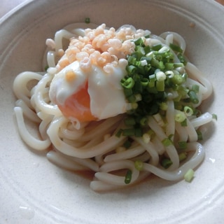 温泉卵の冷やしうどん